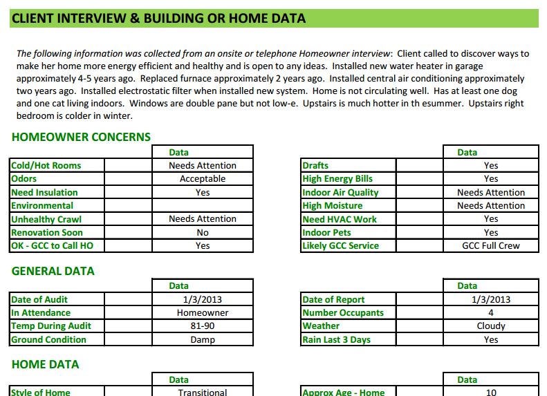 Energy audit report template] energy audit report example template.
